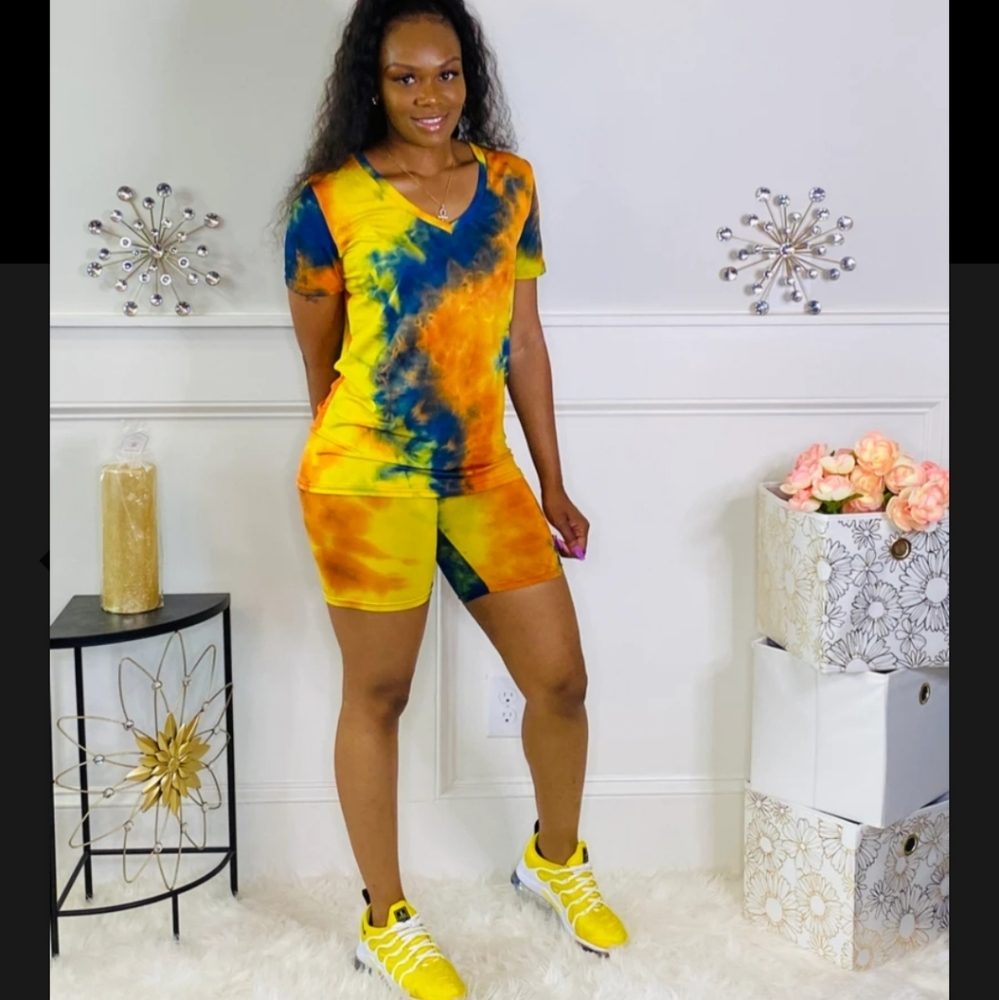 Biker shorts sets Tie Dye